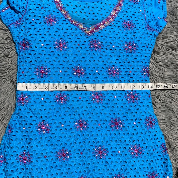 🥰🥰Eyelet, Embroidered, Handmade Tunic Dress🥰🥰 - Picture 13 of 15